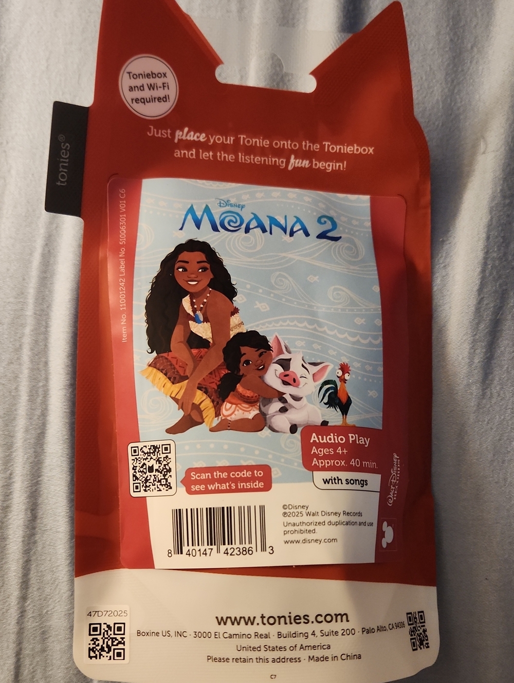 NWT Tonies Moana 2